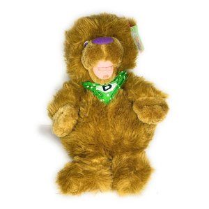 Pearson Scott Foresman Alphabuddy Teddy Bear Hand Puppet Plush Toy 14" Brown